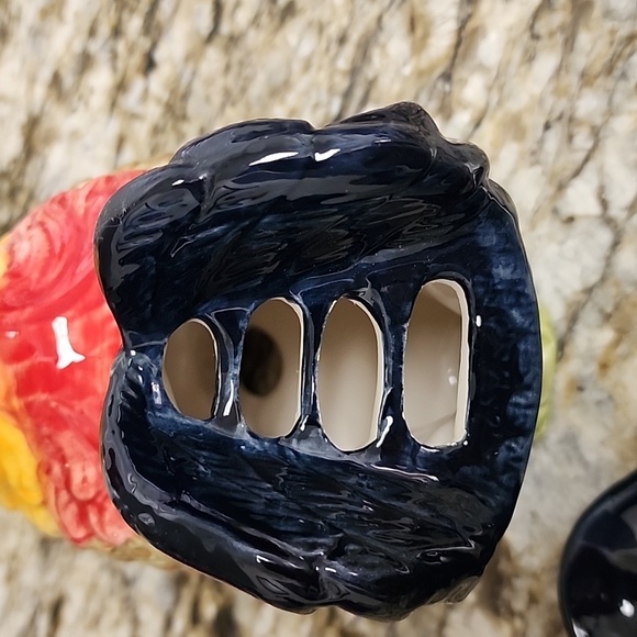 WMG Rooster Ceramic Measuring Spoon Holder Complete with Spoons - Picture 6 of 16